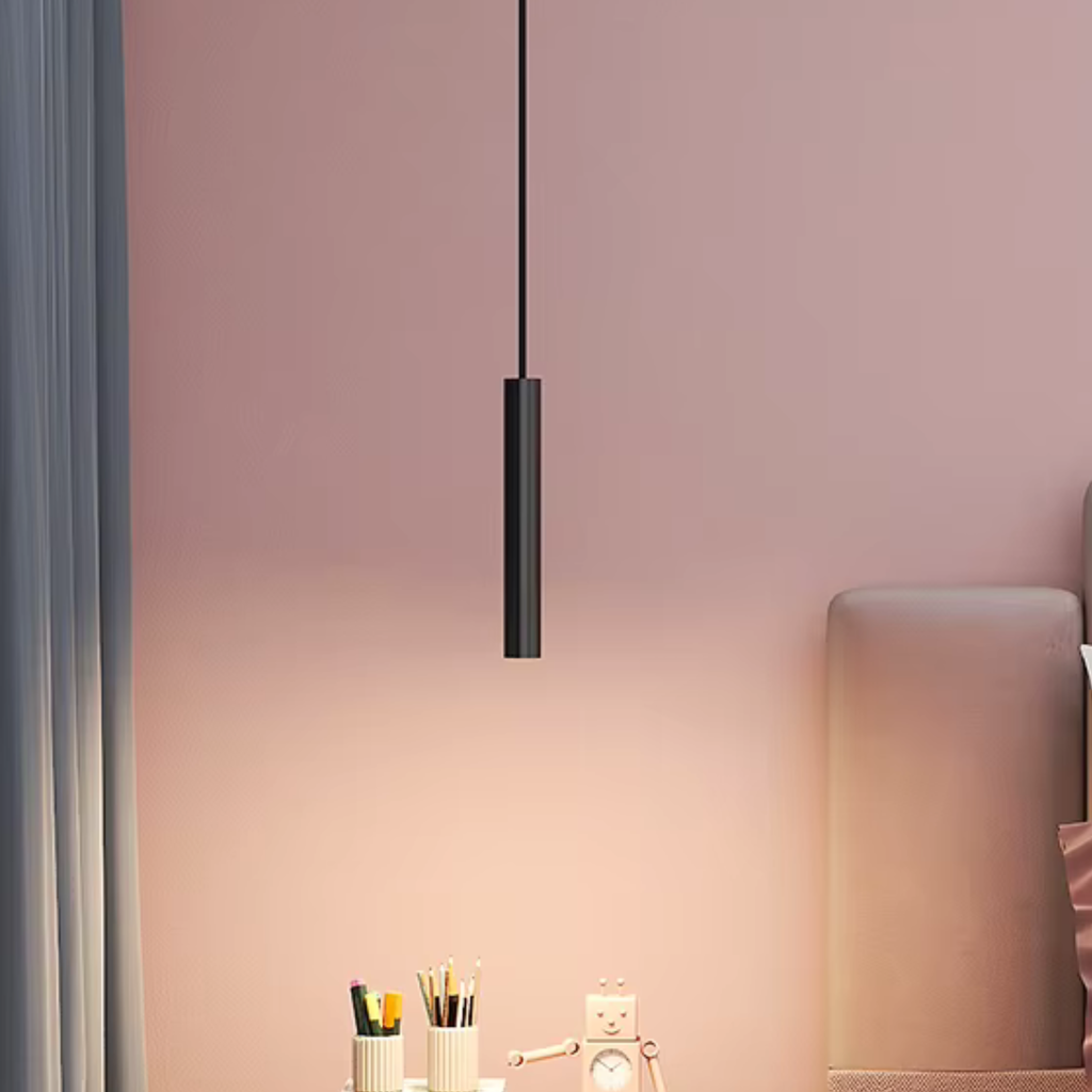 Light My House Trip Black Pendant Light – Minimal Adjustable Bedroom Lamp