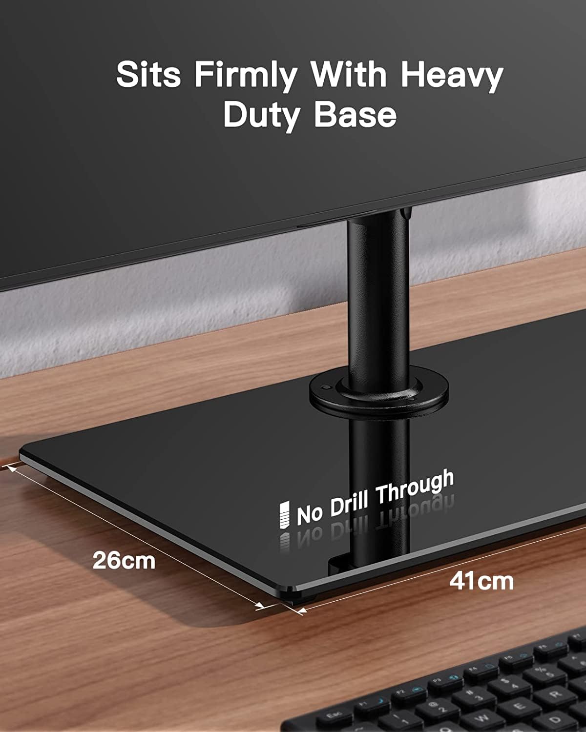 ErGear Dual Monitor Stand – Adjustable Steel Mount for 13-32 Inch Screens