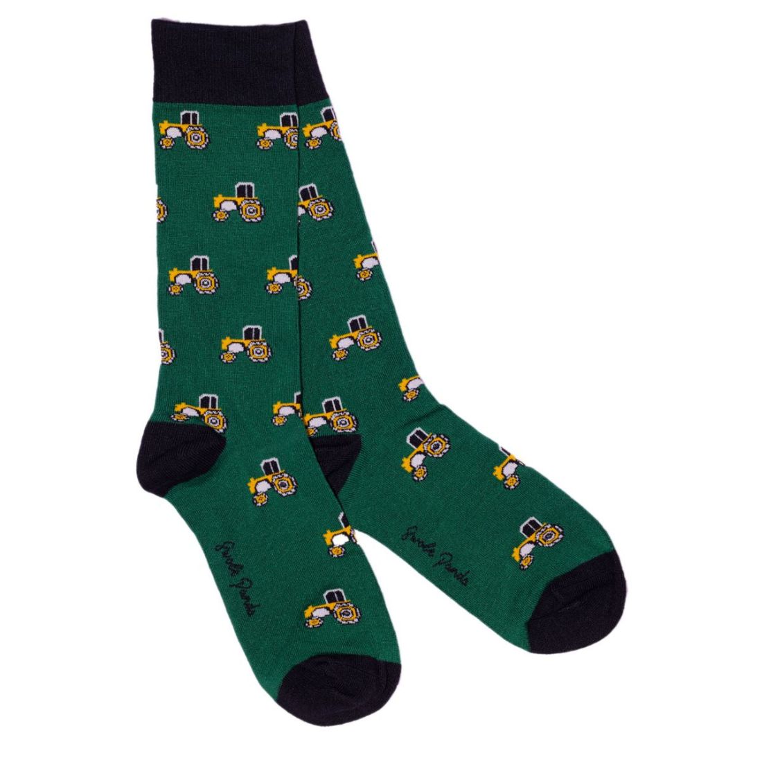 Swole Panda Tractor Bamboo Socks – Sustainable Novelty Farm Print