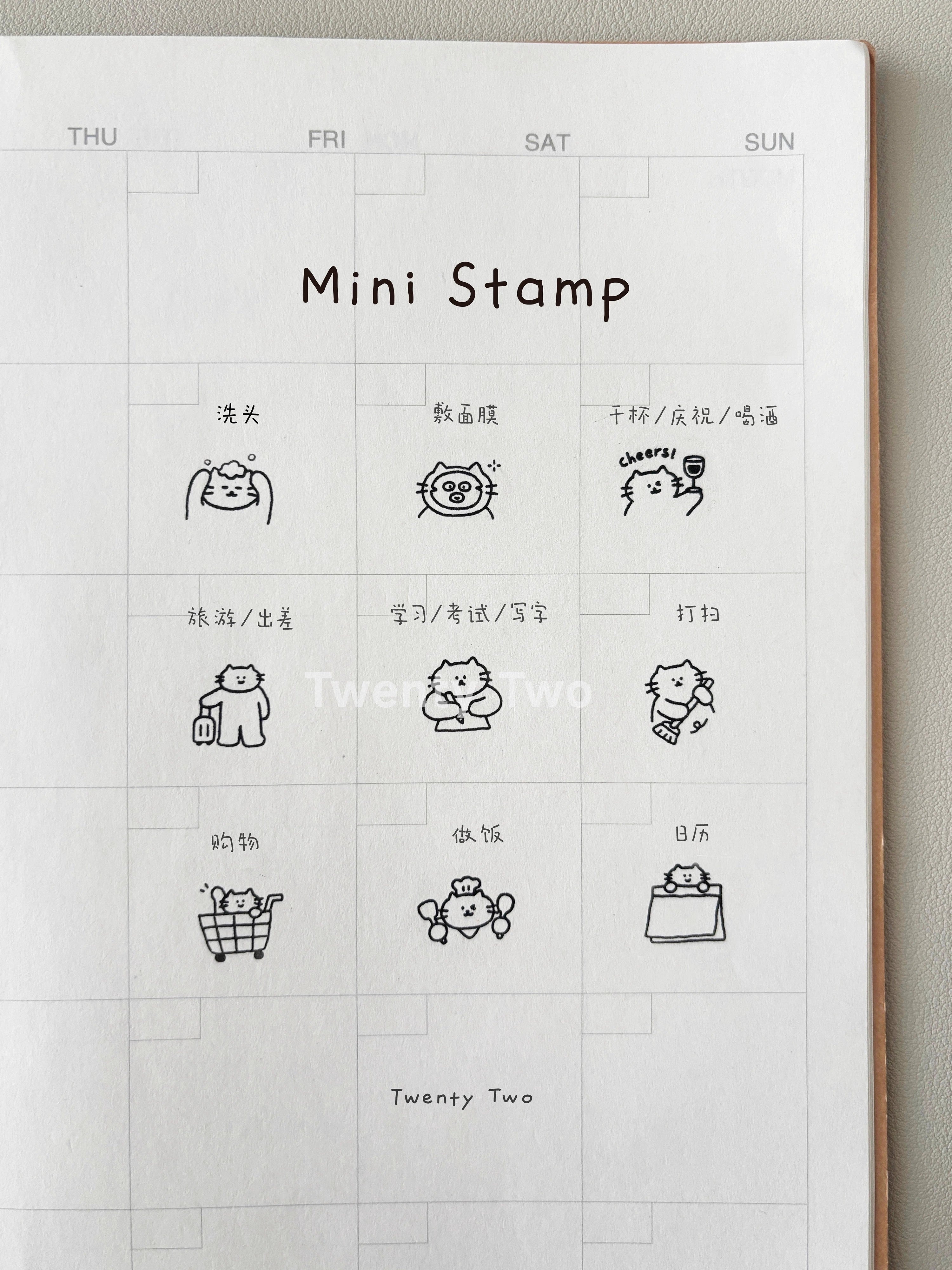 LuLuFun Studio Mini Portable Self-Inking Photosensitive Round Stamp