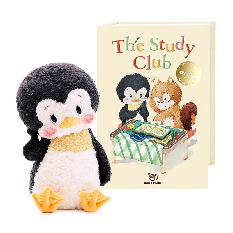 Bobo Nuts Olly Penguin Plush Toy – Soft Polyester Cuddly Stuffed Animal
