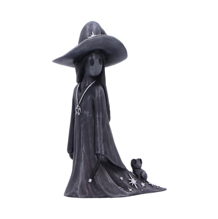 Nemesis Now Little Souls Sparkle Witch Figurine with Frog – 11.5cm