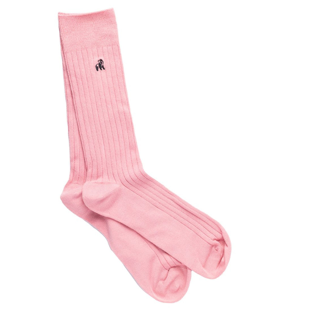 Swole Panda Light Pink Bamboo Socks – Breathable and Durable Soft Knit