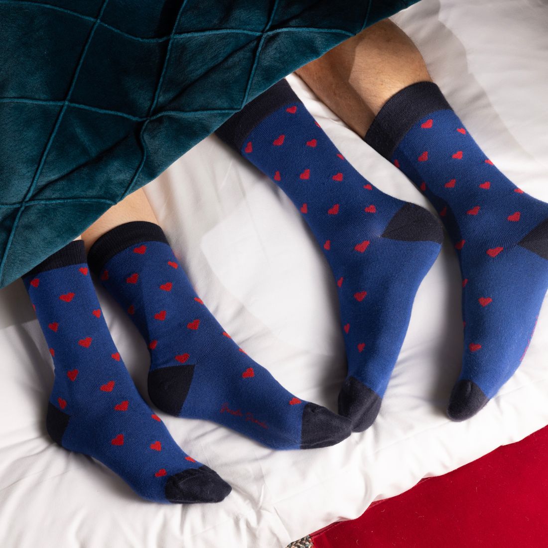 Swole Panda Men's Bamboo Socks Gift Box – 3 Pair Love Heart Set