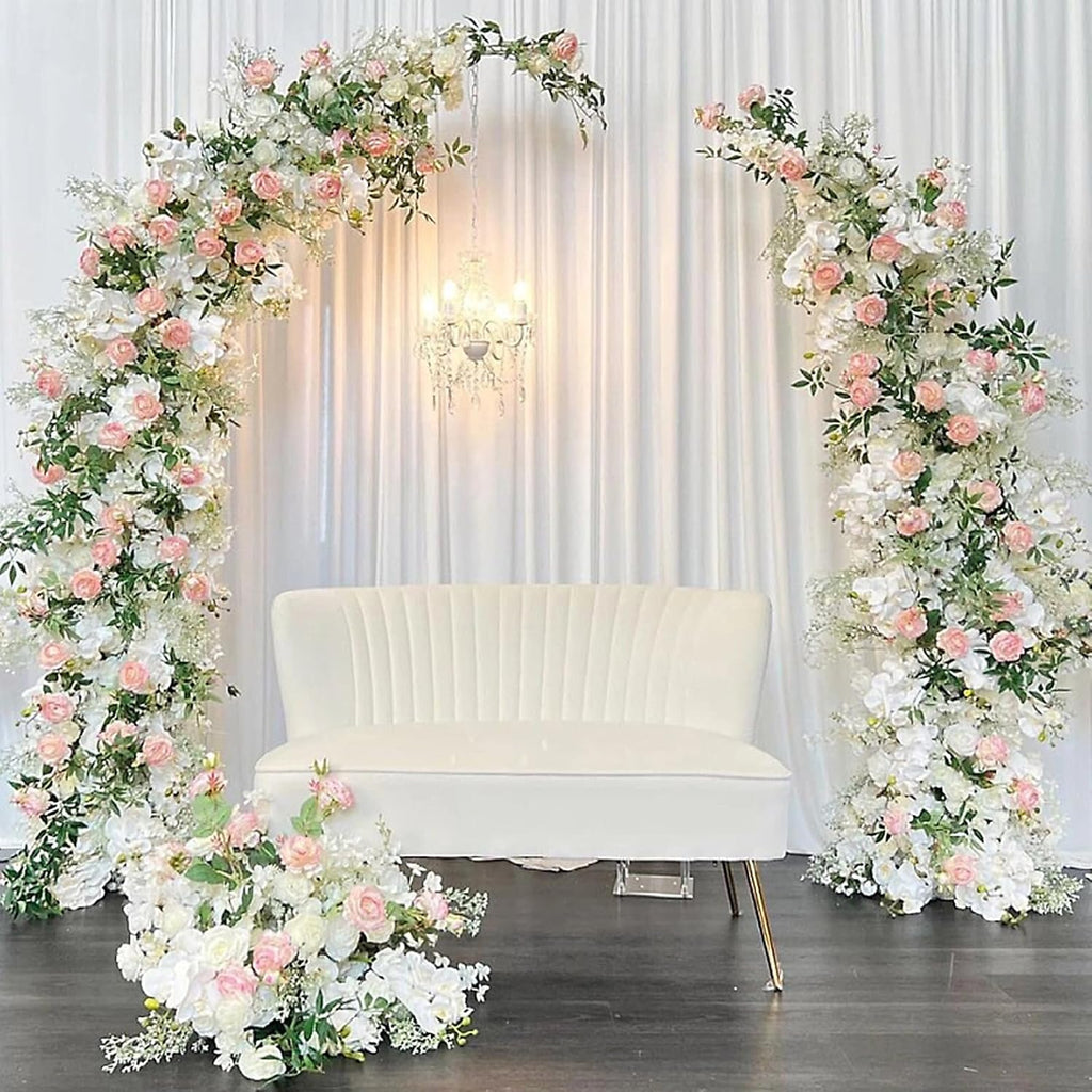 Massive Discounts Gold Moon Shape Metal Wedding Arch Backdrop Stand - 2Pcs
