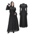 Dark in Love Harlow Gothic Lace Maxi Dress – Victorian Enchantress Style