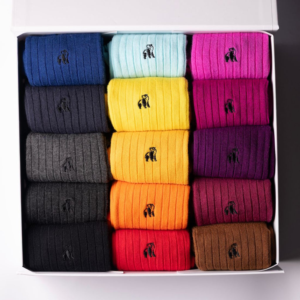 Swole Panda Bamboo Socks Gift Box – 15 Pair Luxury Breathable Set