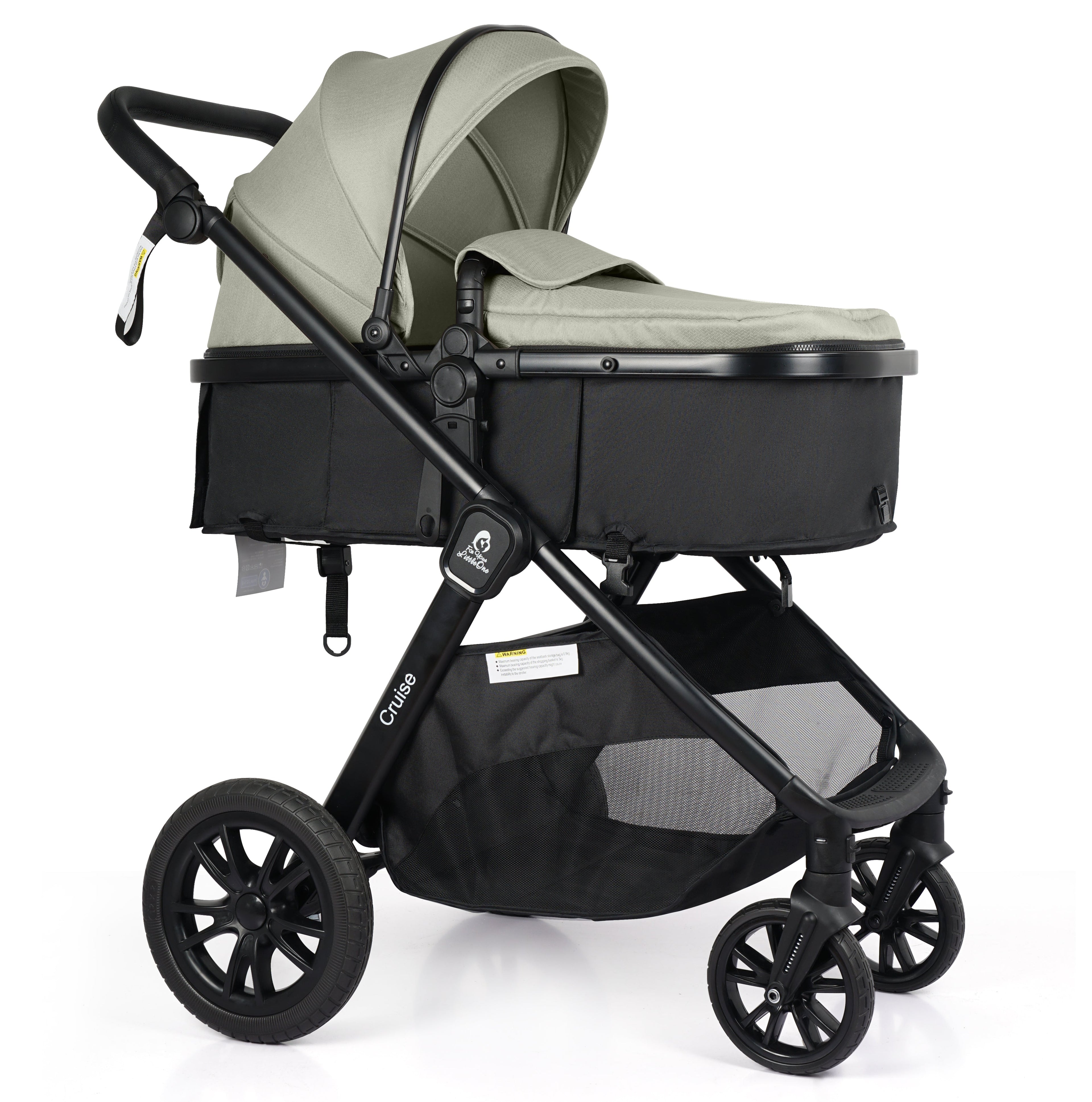 For Your Little One Cruise 3-in-1 Travel System with R129 Car Seat - Sage