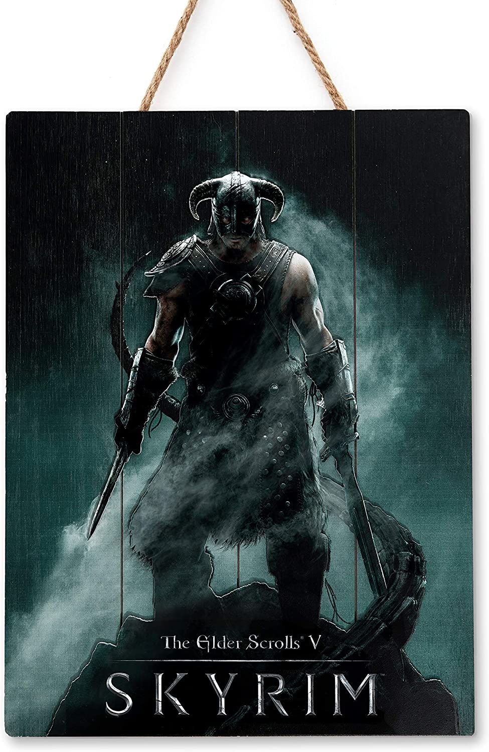 Skyrim Dragonborn 3D Wooden Poster – Handmade Collectible Wall Art
