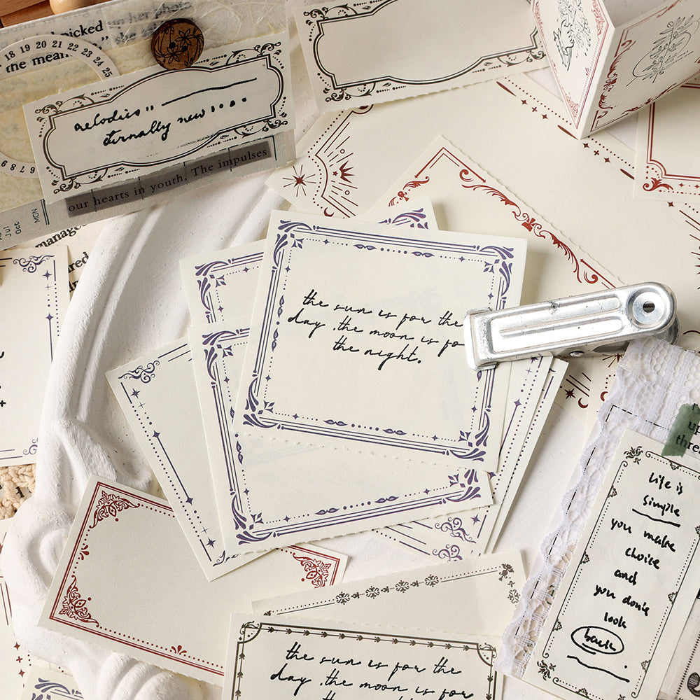 LuLuFun Studio Vintage Style Notepad – 50 Sheets Retro Journaling Paper