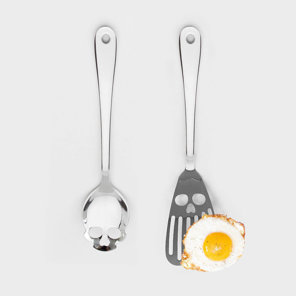 Kate's Clothing Skull Kitchen Spatula – Gothic Stainless Steel Turner