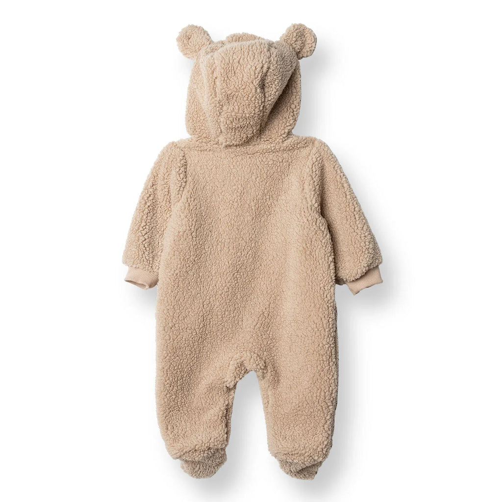 Midimod Newborn Welsoft Footed Jumpsuit - Light Brown