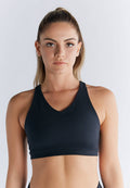 Organic Cotton & Recycled Elastane Padded V-neck Sports Bra