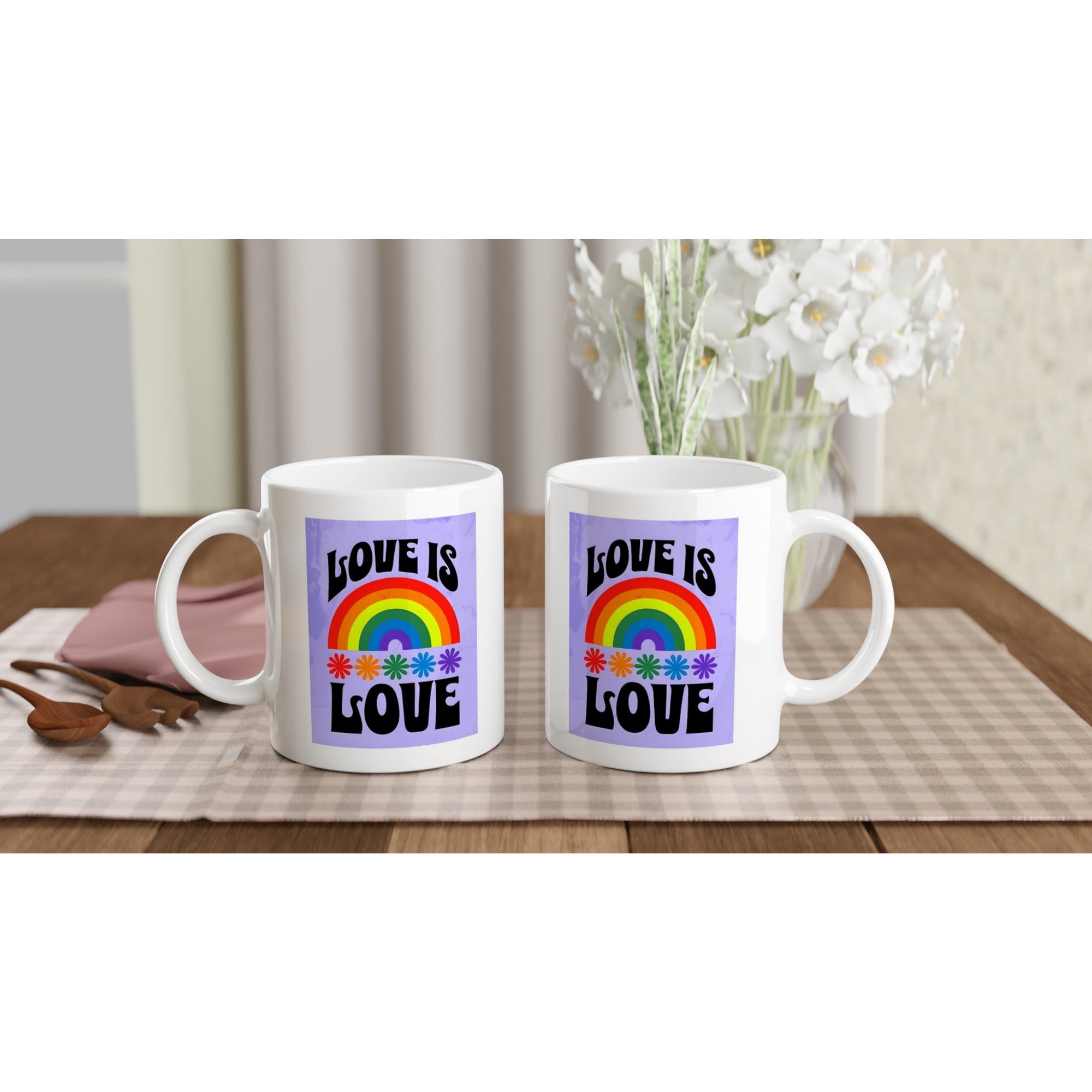 Love Is Love Mug – Colorful LGBTQ+ Pride Coffee Cup
