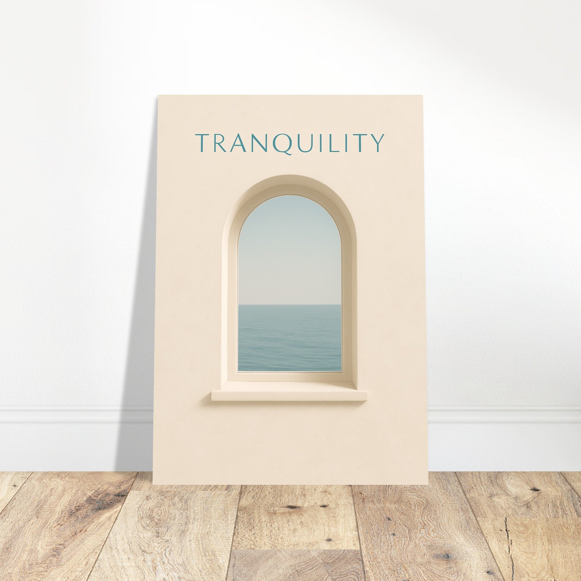 Tranquil Minimalist Ocean View Poster Print - Stunning Wall Art for Relaxation