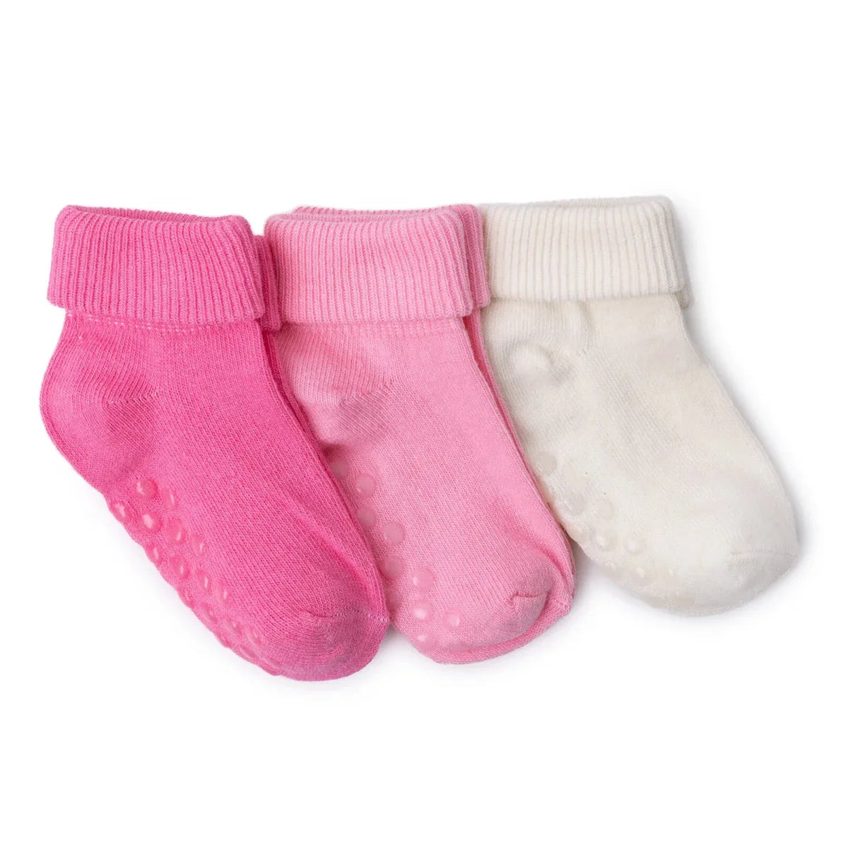 HelloBaby Girls Pack of 3 Baby Socks Cotton Rich - Pink