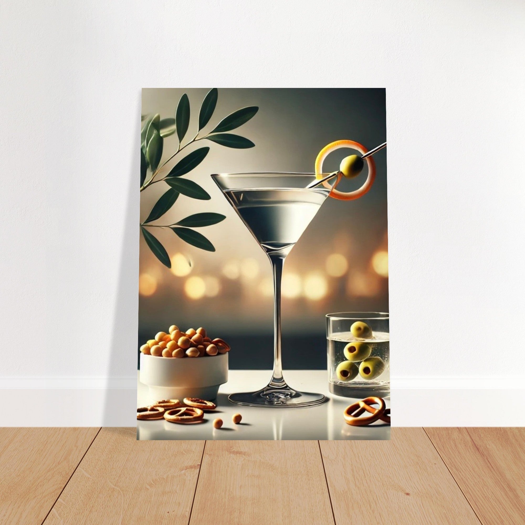 Cocktail Hour Martini Poster – Elegant Bar Decor Print