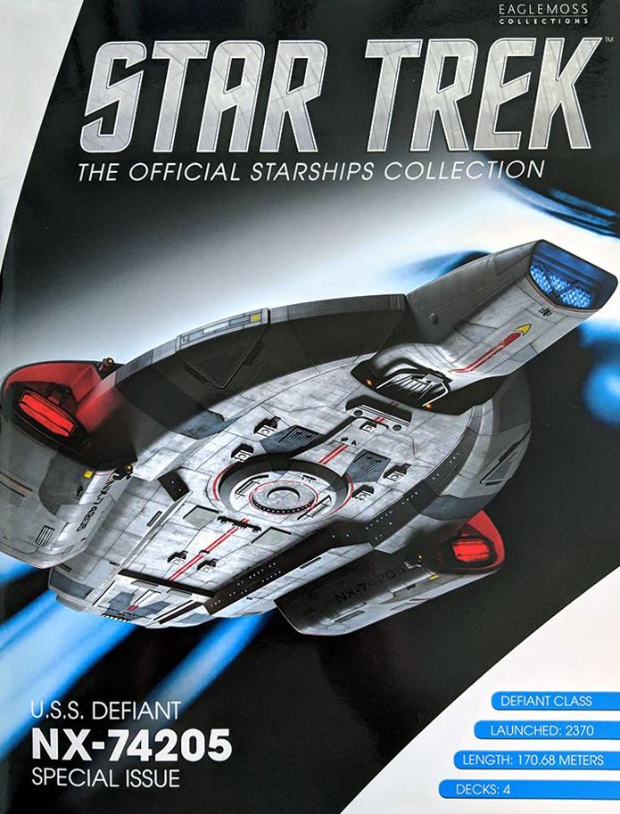 #07 U.S.S. Defiant NX-74205 XL EDITION Model Die Cast Ship (Eaglemoss / Star Trek)
