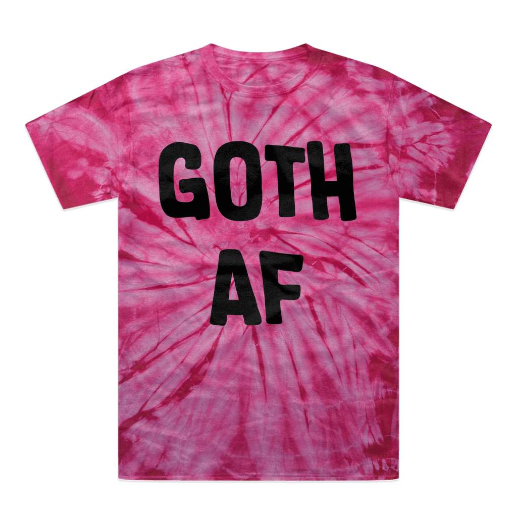 Gothic Attitude Tonal Spider Tie-Dye T-Shirt | 100% Heavyweight Cotton