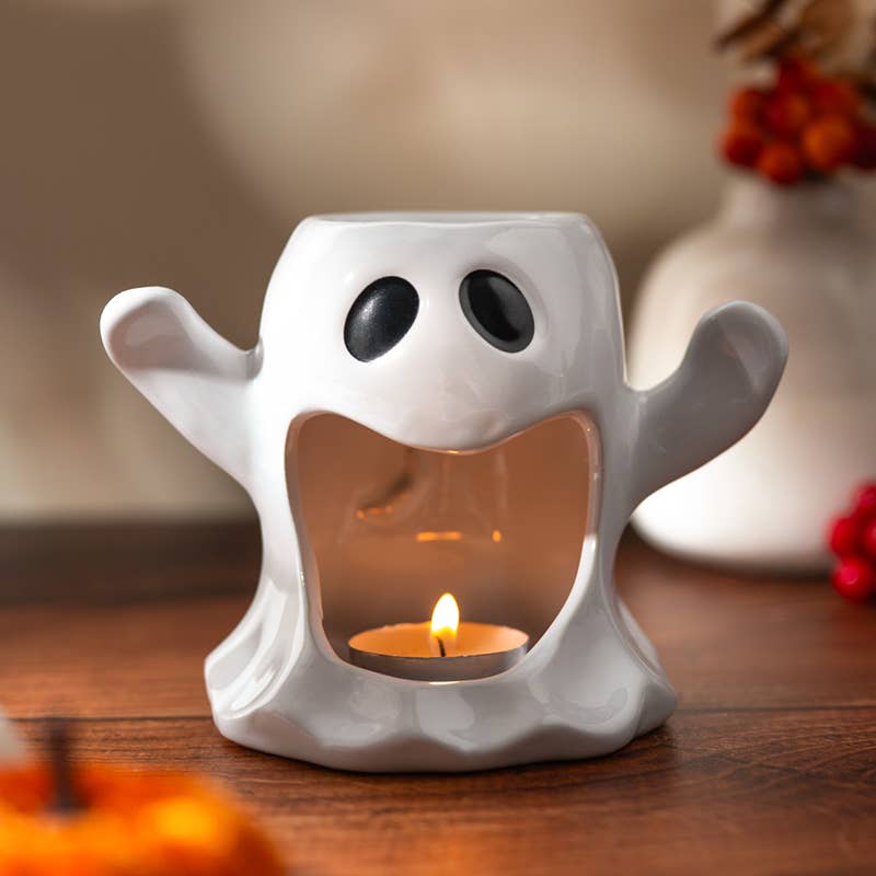 Kate's Clothing Ghost Ceramic Oil and Wax Burner – Gothic Home Decor