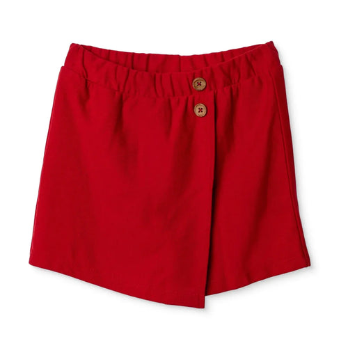 HelloBaby Girls Shorts with Buttons  Short Leg - Red