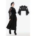 Dark in Love Bellatrix Lace Ruffle Capelet – Gothic Victorian Cape