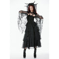 Dark In Love Gothic Lace Bell Sleeve Cape – Dragon Embroidery
