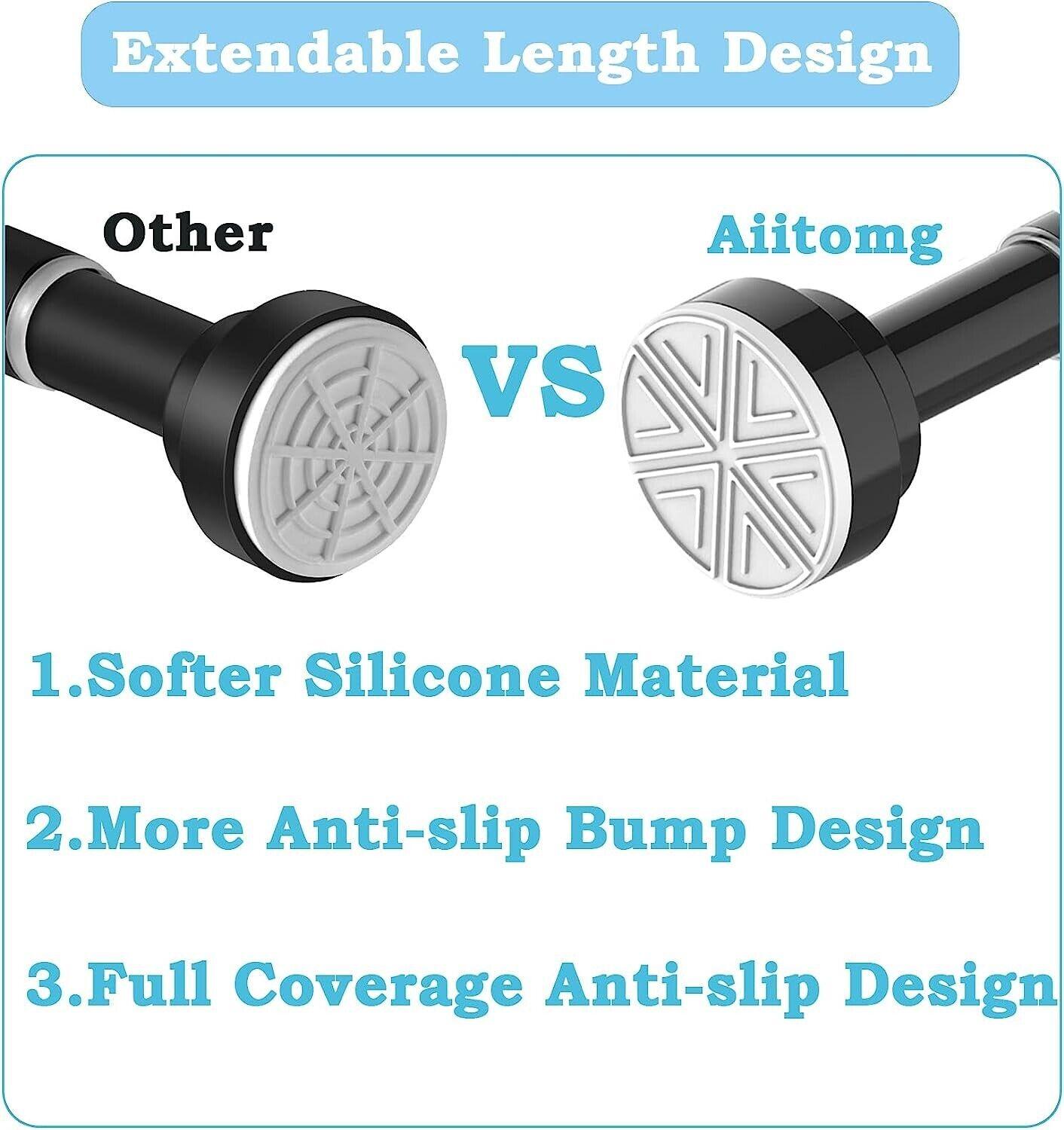 Massive Discounts Stainless Steel Extendable Shower Curtain Rod | 90-160cm
