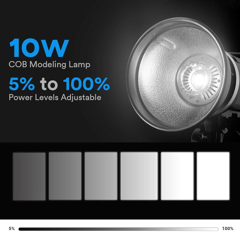 Godox MS300-V Studio Flash – 300W Compact Strobe with Bowens Mount