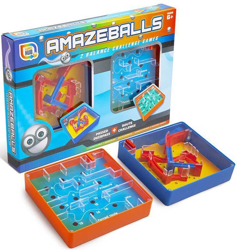 Snaps Amazeballs Marble Maze Games – 2 Pack Travel Brain Teasers