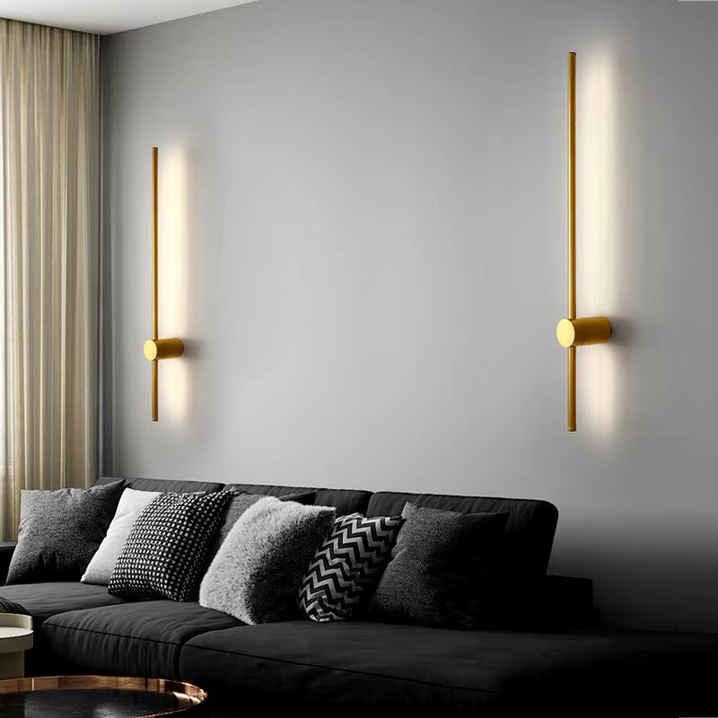 Light My House Degrees Gold LED Wall Light – Modern Warm Bedroom Lamp