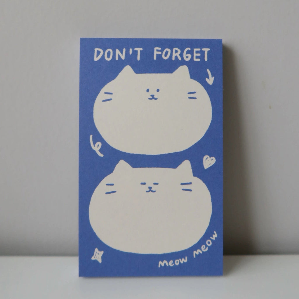 Cat Memo Note Pad by LuLuFun Studio – Cute Animal Stationery, 50 Sheets