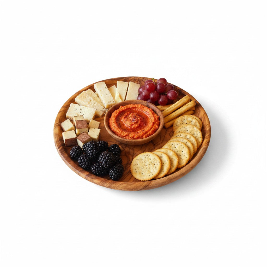 Round Wooden Plate