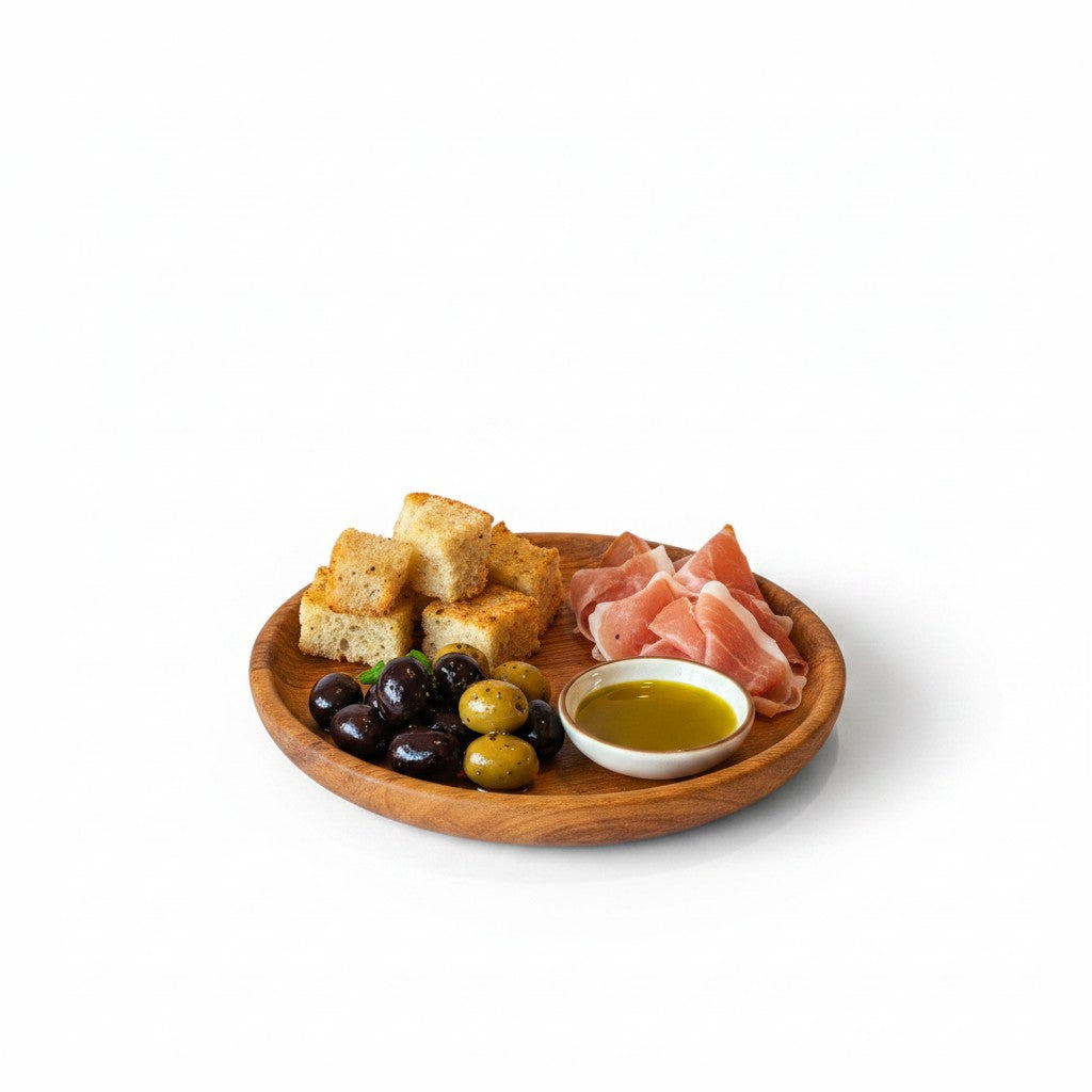 Round Wooden Plate