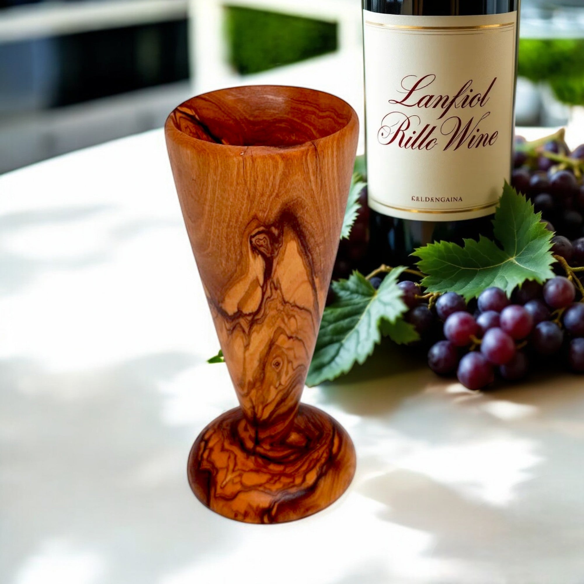 Olive Wood Wooden Cone Shaped Cup