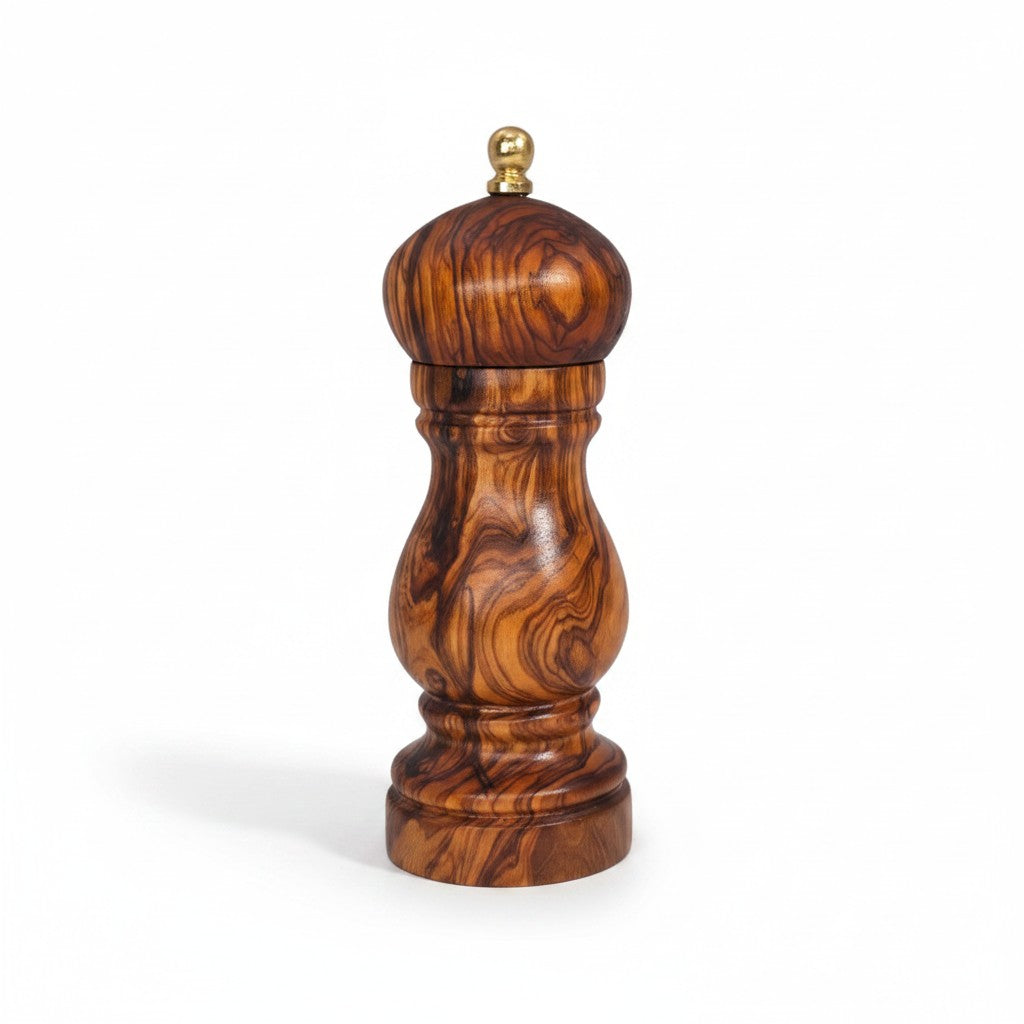 Olive Wood Salt/Pepper Mill | Wooden Spice/Herb/Coffee Grinder