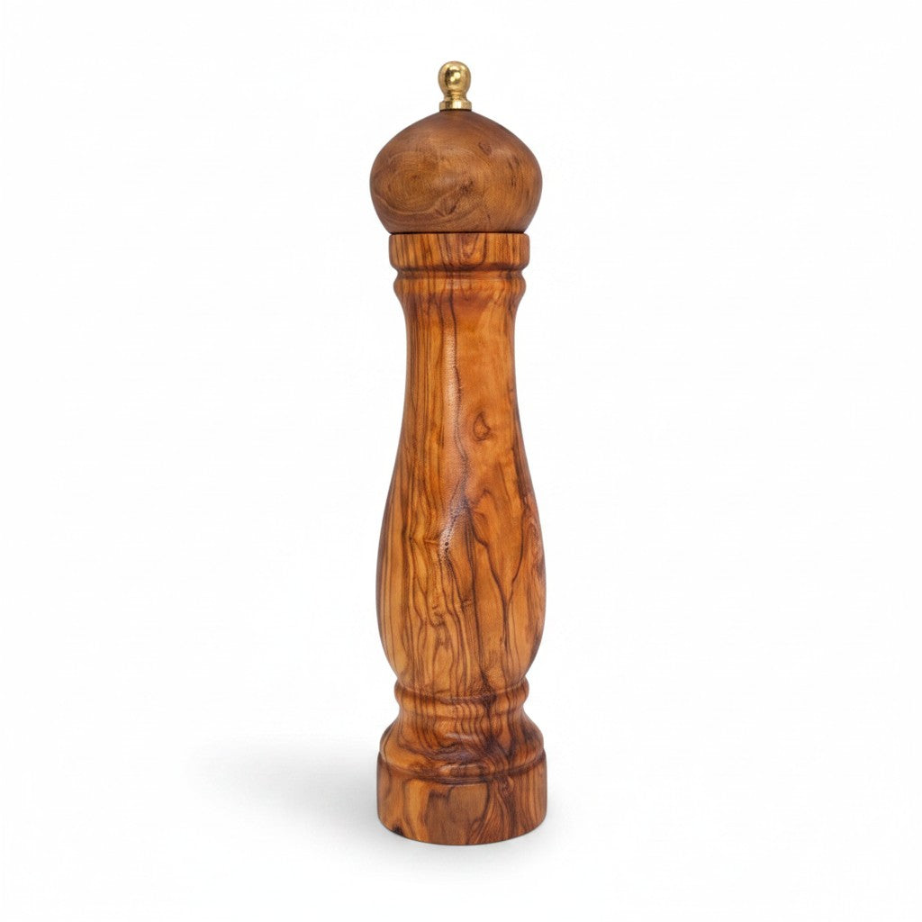 Olive Wood Salt/Pepper Mill | Wooden Spice/Herb/Coffee Grinder