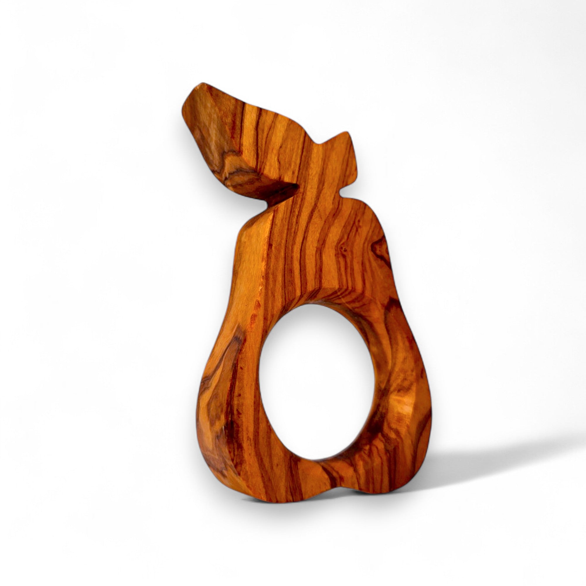 Olive Wood Fish Shaped napkin Holder