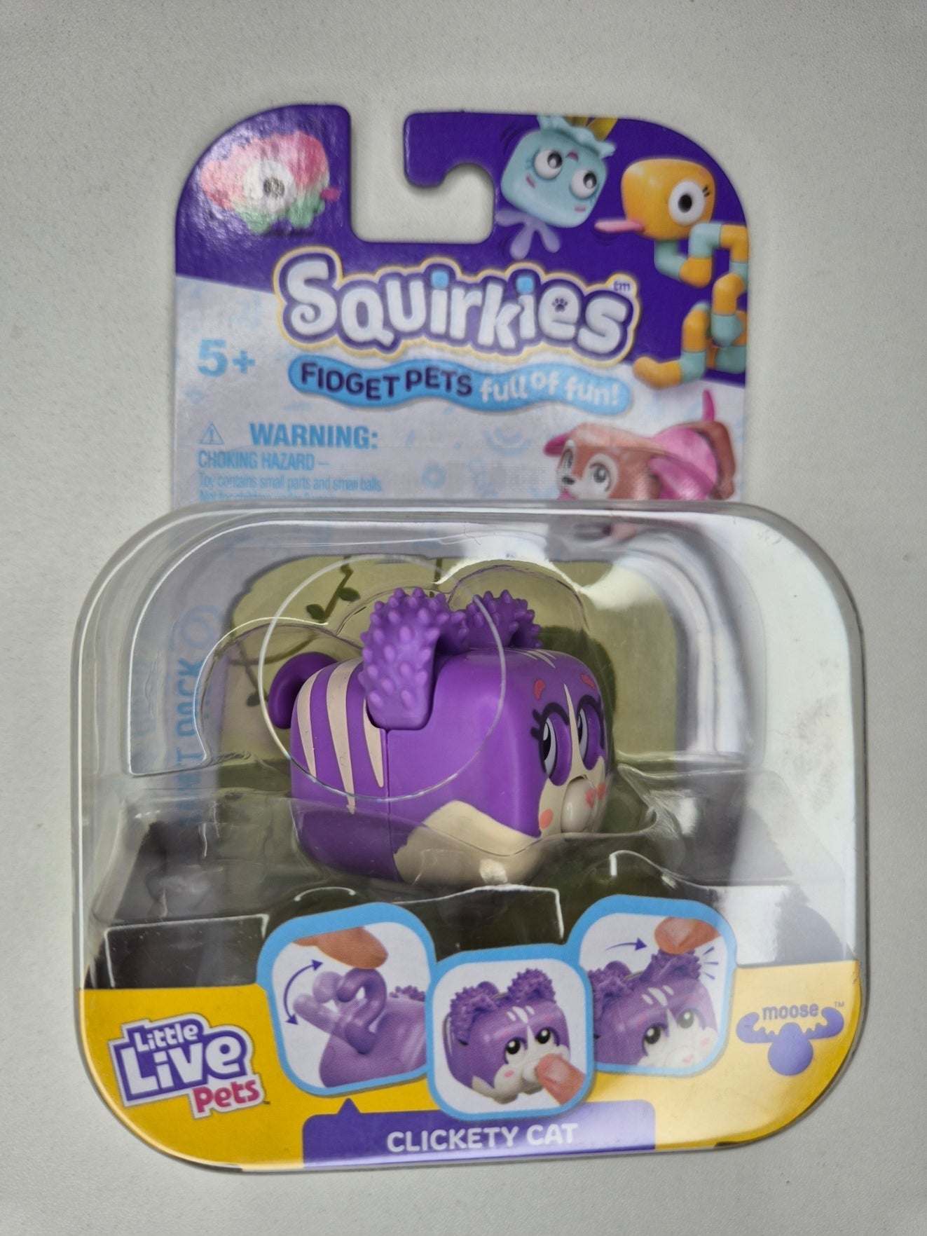 Little Live Pets Squirkies Fidget Toy – Spin-Fin Axolotl Sensory Figure