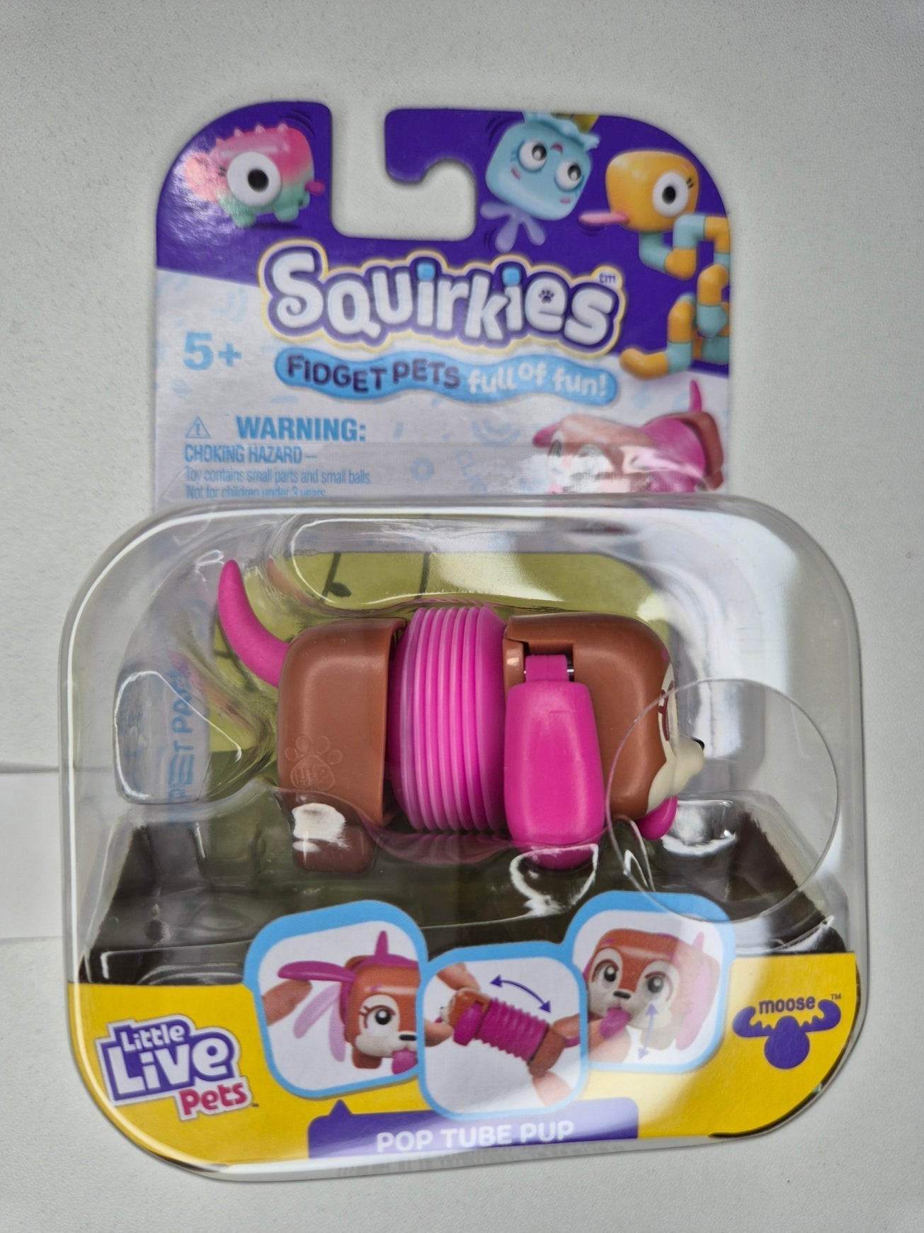 Little Live Pets Squirkies Fidget Toy – Spin-Fin Axolotl Sensory Figure