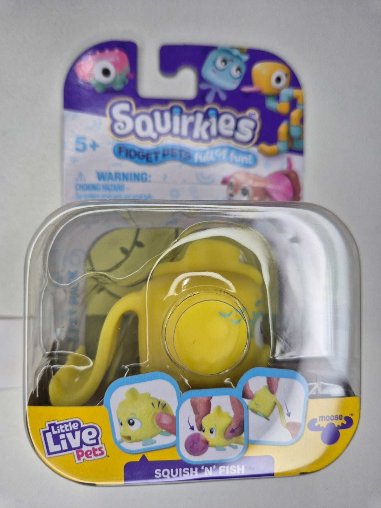 Little Live Pets Squirkies Fidget Toy – Spin-Fin Axolotl Sensory Figure