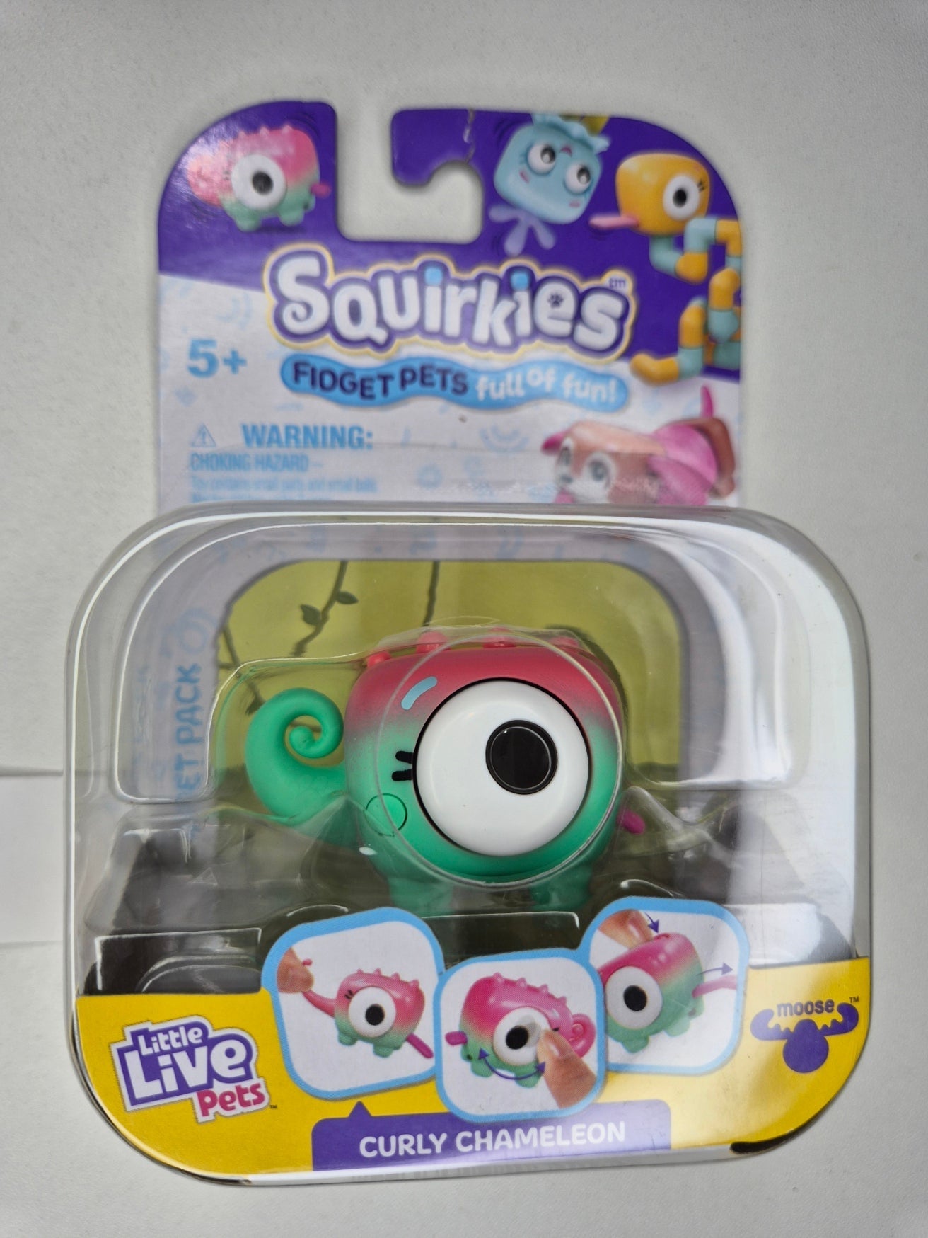 Little Live Pets Squirkies Fidget Toy – Spin-Fin Axolotl Sensory Figure
