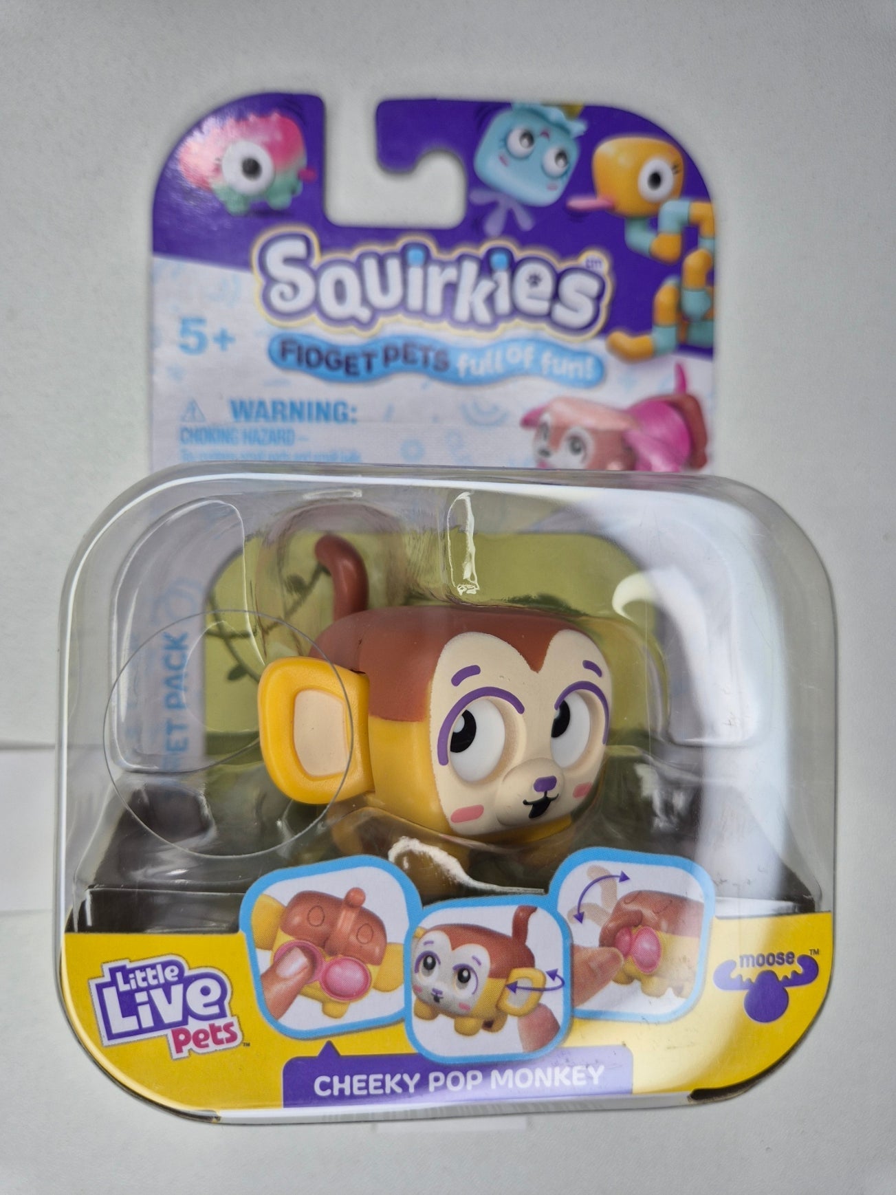 Little Live Pets Squirkies Fidget Toy – Spin-Fin Axolotl Sensory Figure