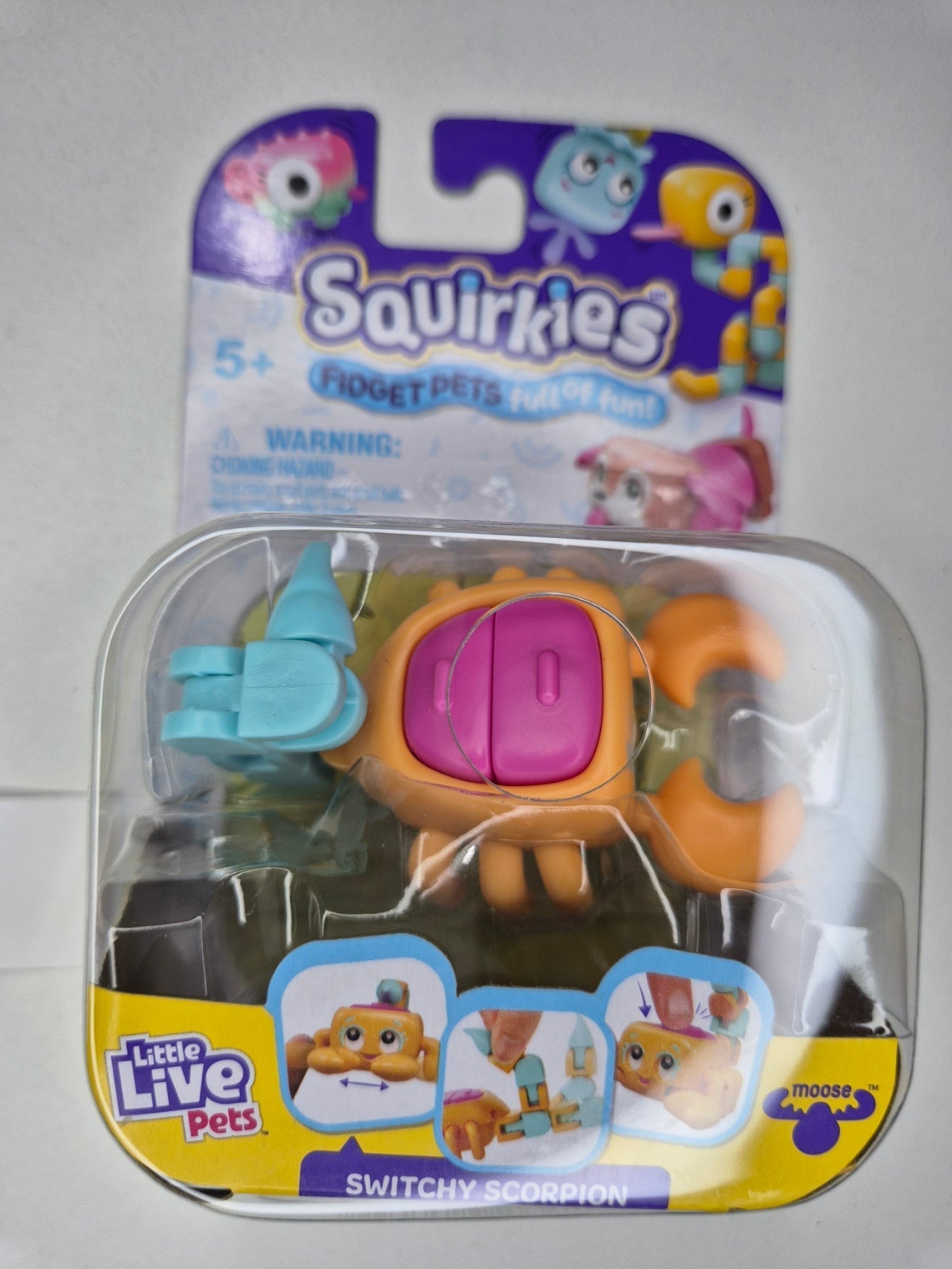 Little Live Pets Squirkies Fidget Toy – Spin-Fin Axolotl Sensory Figure