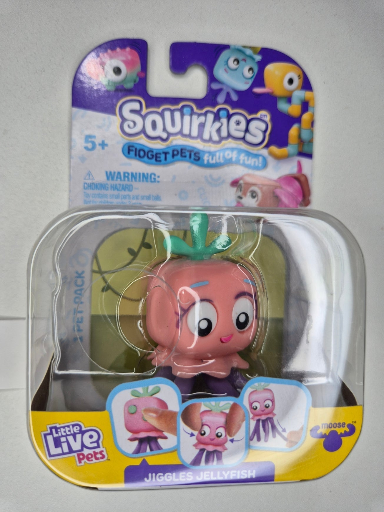 Little Live Pets Squirkies Fidget Toy – Spin-Fin Axolotl Sensory Figure