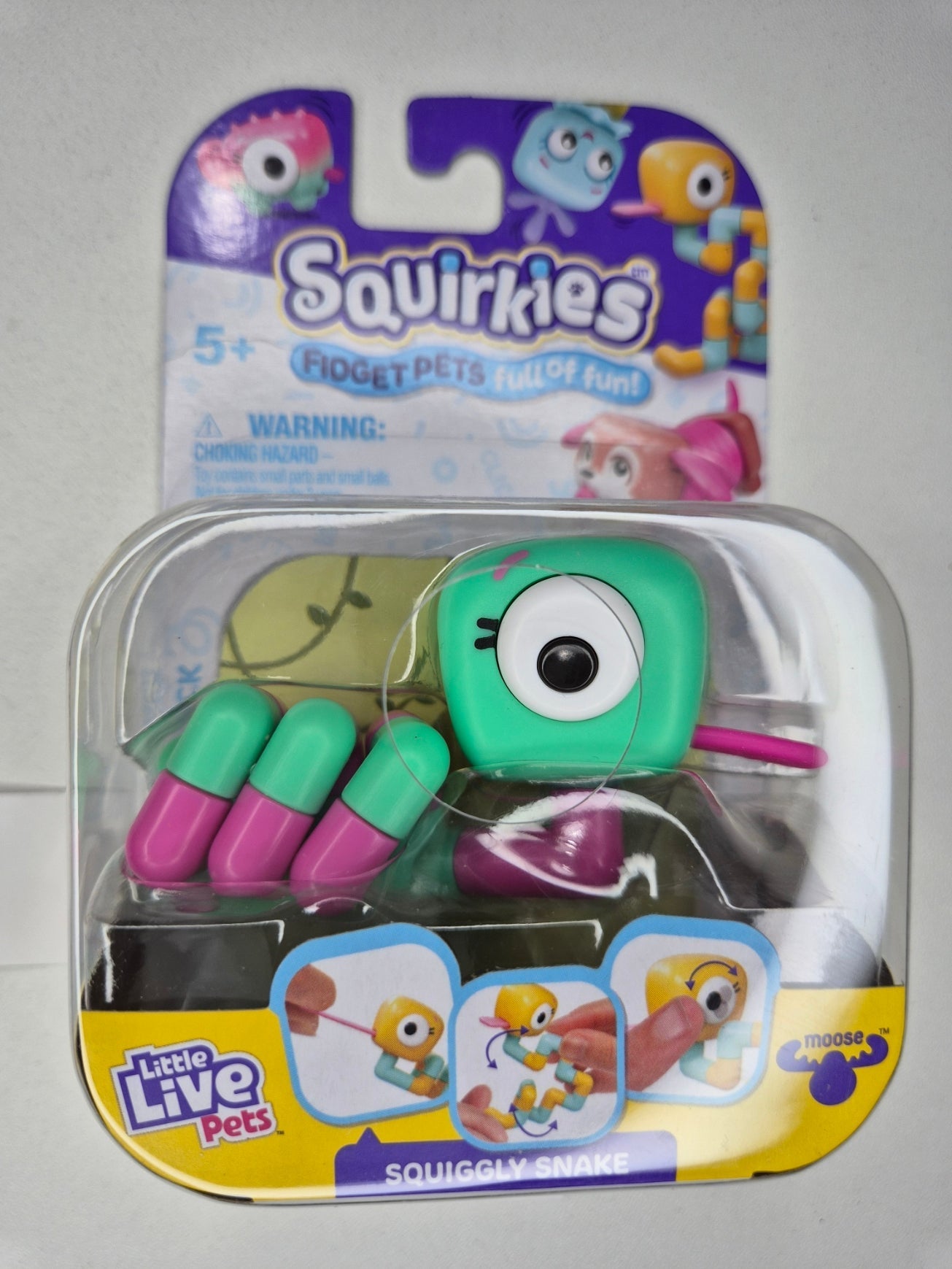 Little Live Pets Squirkies Fidget Toy – Spin-Fin Axolotl Sensory Figure