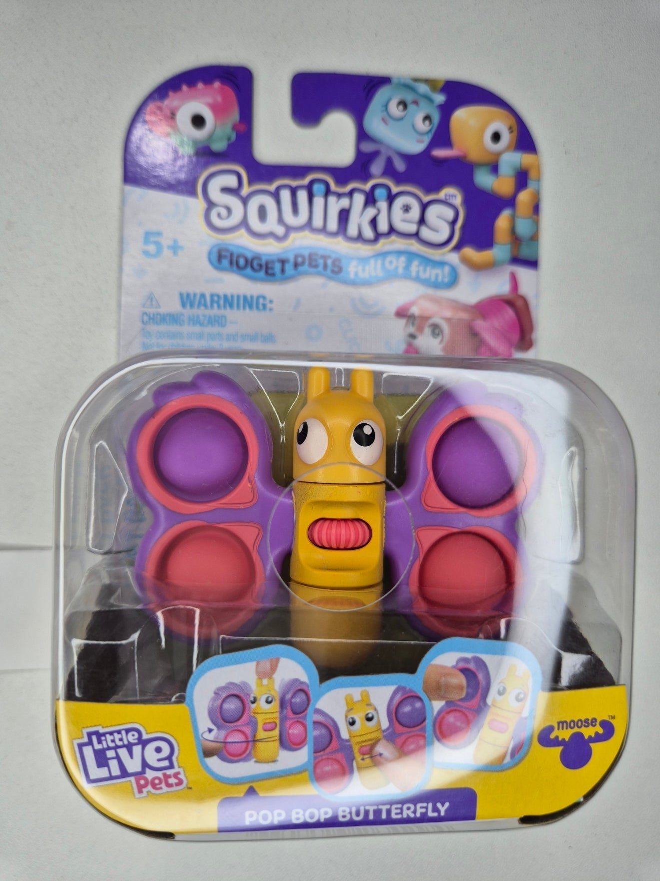 Little Live Pets Squirkies Fidget Toy – Spin-Fin Axolotl Sensory Figure