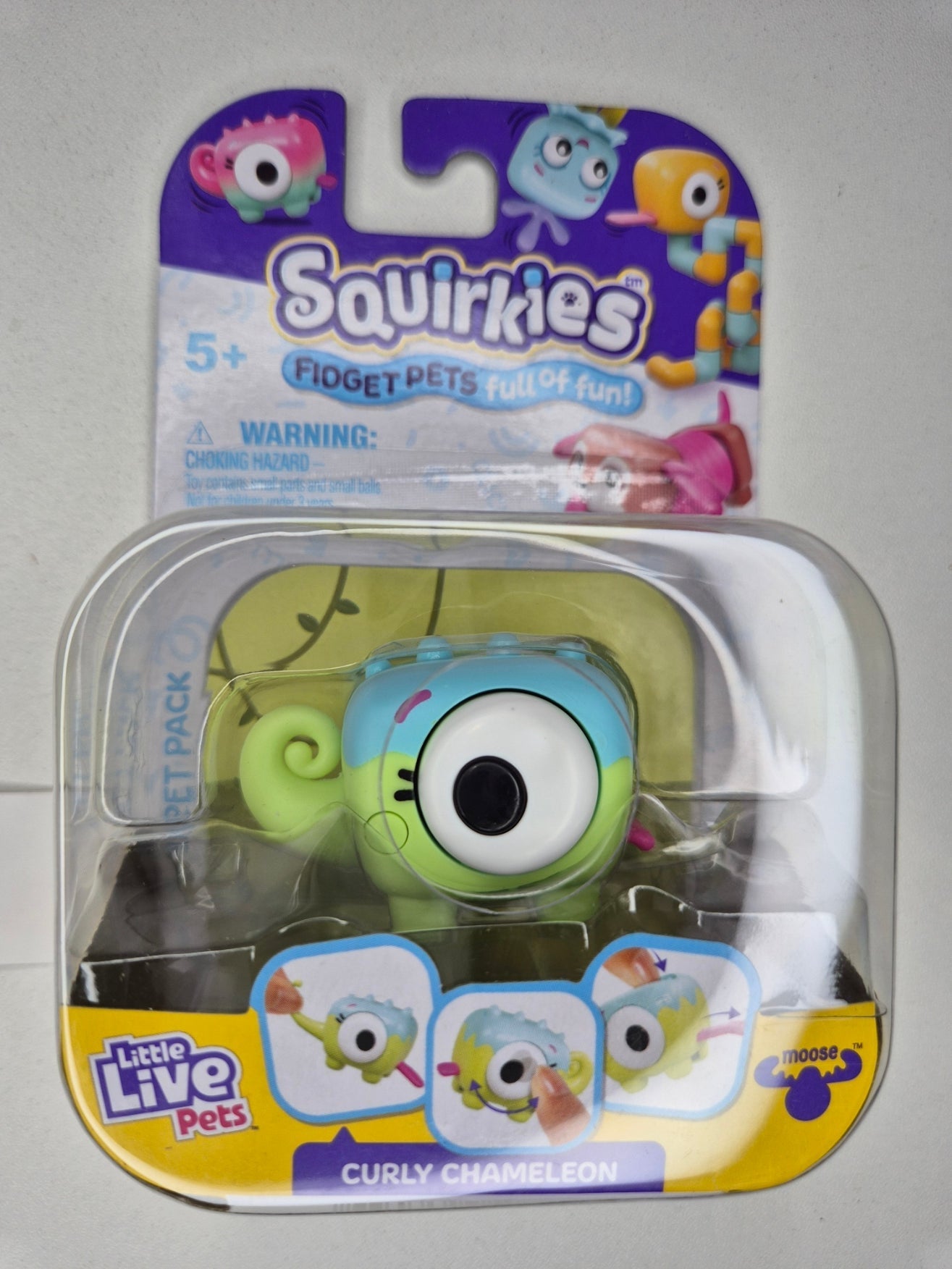 Little Live Pets Squirkies Fidget Toy – Spin-Fin Axolotl Sensory Figure