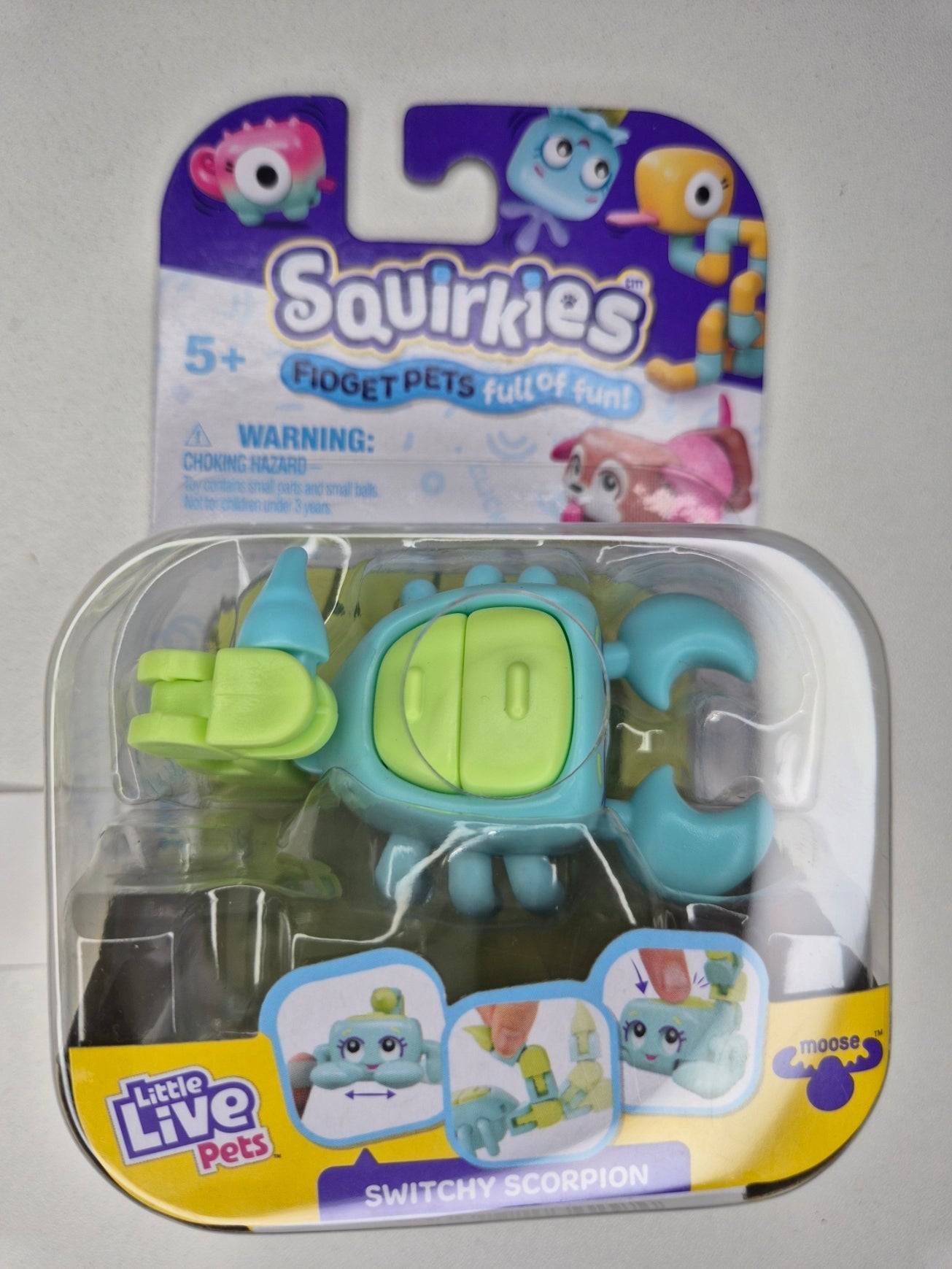 Little Live Pets Squirkies Fidget Toy – Spin-Fin Axolotl Sensory Figure