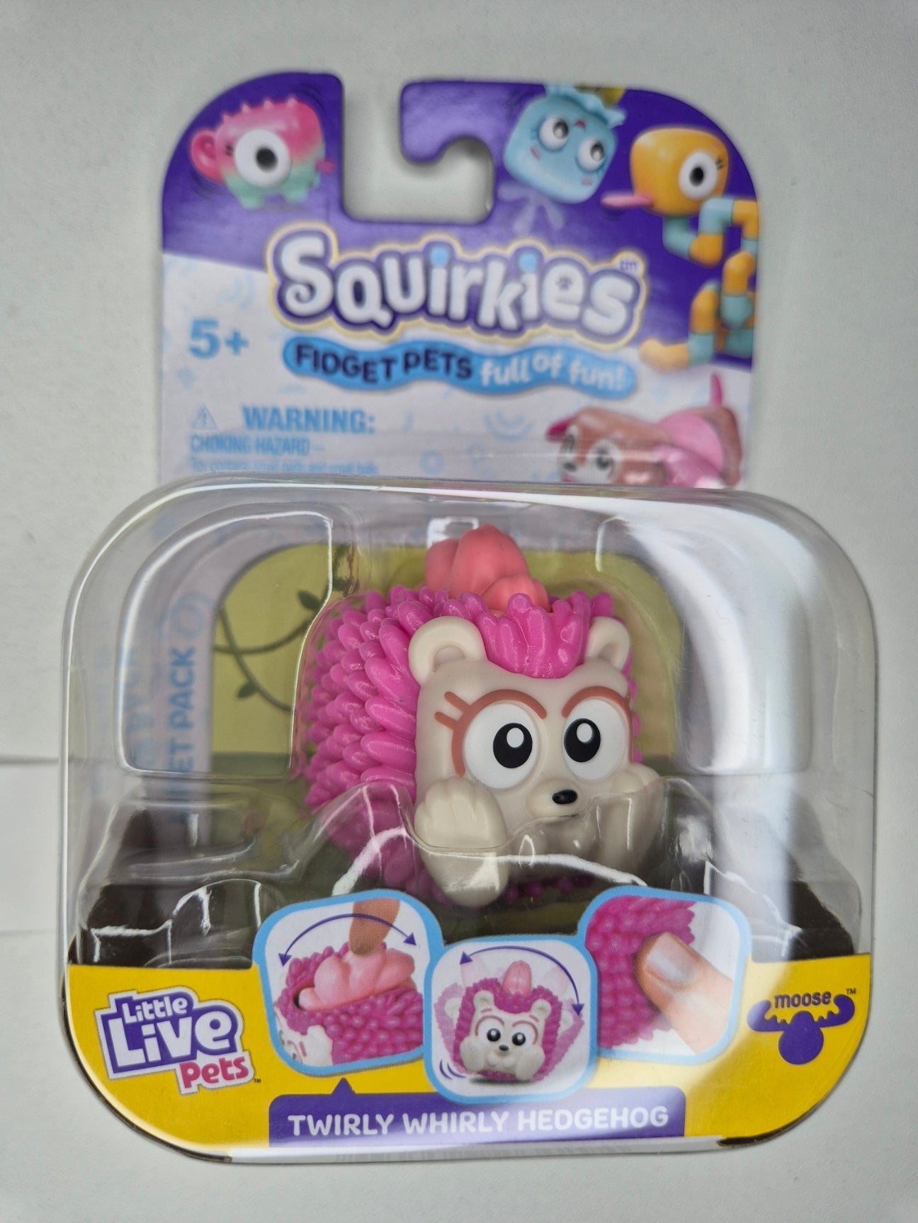 Little Live Pets Squirkies Fidget Toy – Spin-Fin Axolotl Sensory Figure